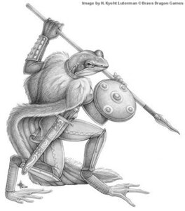 Rating: Safe Score: 0 Tags: amphibian anthro armor brass_dragon_games e621 european frog holding_melee_weapon holding_object holding_sword holding_weapon kyoht_luterman low_res male melee_weapon monochrome polearm scabbard shield solo spear sword targe warrior weapon User: bunchy7s