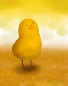 Rating: Safe Score: 0 Tags: 2011 4:5 ambiguous_gender avian beak bird chicken e621 feathers feral galliform monotone_body monotone_feathers outside phasianid rozga sky solo standing warm_colors yellow_body yellow_feathers yellow_theme User: bunchy7s