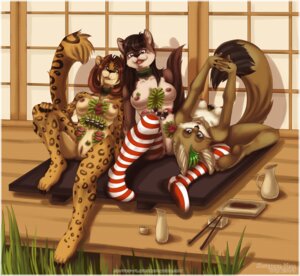 Rating: Explicit Score: 0 Tags: 2009 alcohol anthro beverage body_sushi breasts chopsticks clothing collar domestic_cat e621 ear_piercing felid feline felis female floor food food_fetish food_play footwear genitals grass group hasegawavega japan leaf leaning leaning_backward legwear leopard leopard_spots mammal nipples nude pantherine piercing plant plantigrade presenting presenting_vulva reclining sake sitting socks spots sushi tail vulva wood User: bunchy7s