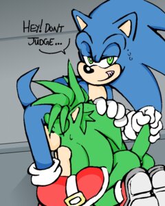 Rating: Explicit Score: 0 Tags: 4:5 anthro anus blue_body blue_fur blue_hair brother_(lore) butt clothing dialogue dic_entertainment duo e621 english_text eulipotyphlan european_hedgehog fellatio footwear fur green_eyes hair hedgehog incest_(lore) looking_at_viewer male male/male male_penetrated male_penetrating male_penetrating_male mammal manic_the_hedgehog oral penetration penile sega sex shoes sibling_(lore) side_mouth sonic_the_hedgehog sonic_the_hedgehog_(series) sonic_underground tail text unknown_artist young User: bunchy7s