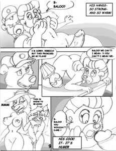 Rating: Explicit Score: 0 Tags: anthro baloo bear comic disney fbz female fur furry male mammal monochrome muffy_vanderschmere nipples rebecca_cunningham rule34 straight talespin talespin_crash_2 User: bunchy7s