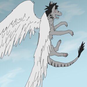 Rating: Safe Score: 0 Tags: canid canine canis cloud dragon e621 feathered_dragon feathered_scalie feathered_wings feathers feral fur furred_dragon furred_scalie hybrid leo_kinoske leo_kinoske_(character) male mammal mythological_creature mythological_scalie mythology outside scalie sky skyscape solo tail wings wolf User: bunchy7s