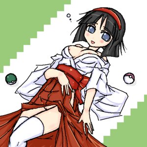 Rating: Explicit Score: 0 Tags: artist_request black_hair blue_eyes blush breasts erika_(pokemon) female female_only hairband hakama headband human japanese_clothes lowres miko nintendo nipple_slip nipples no_panties oekaki poke_ball pokemon pussy rule34 short_hair solo thighhighs white_thighhighs User: bunchy7s