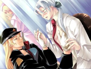 Rating: Explicit Score: 0 Tags: absolute_obedience_(game) blonde_hair blush closed_eyes collar doctor exam gloves hagen_haller hand_holding hat hospital long_hair louise_hardwick male medical necktie nurse open_clothes open_shirt ribbon rule34 shirt smile sweatdrop tie uniform yaoi zettai_fukuju_meirei User: bunchy7s