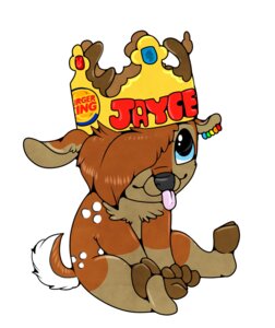 Rating: Safe Score: 0 Tags: burger_king crown deer e621 food haypanda headgear hi_res jayce_(jayce0rangetail) male mammal solo tongue User: bunchy7s