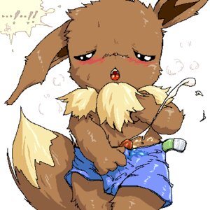 Rating: Explicit Score: 0 Tags: 1:1 anthro blush bodily_fluids bottomwear brown_body brown_fur canid canine chest_tuft clothed clothing cum cumshot denim denim_bottomwear denim_clothing digital_media_(artwork) e621 eevee ejaculation erection exclamation_point fur generation_1_pokemon genital_fluids genitals jeans low_res male mammal nintendo oekaki orgasm pants penis penis_poking_out pokemon pokemon_(species) pokemorph ryouta_sumeragi shorts solo tail topless tuft young young_anthro young_male User: bunchy7s