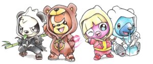 Rating: Safe Score: 0 Tags: 2013 ambiguous_gender anthro bamboo bamboo_stick bear beartic biped clothing colored_pencil_(artwork) cosplay costume cubchoo e621 evolutionary_family female footwear generation_1_pokemon generation_2_pokemon generation_5_pokemon generation_6_pokemon group hoodie humanoid itsbirdyart jacket jynx leaf male mammal nintendo one_eye_closed pancham pangoro pokemon pokemon_(species) pokemon_costume sandals semi-anthro shoes smile smoochum teddiursa tissue_box topwear traditional_media_(artwork) ursaring wink User: bunchy7s