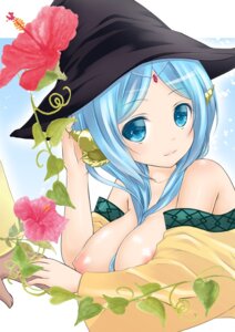 Rating: Explicit Score: 0 Tags: baraichigo bare_shoulders blue_eyes blue_hair breasts bust dark_skin female flower hair_between_breasts hat head_out_of_frame hibiscus jewelry large_breasts light_smile magi:_the_labyrinth_of_magic nipples no_bra off_shoulder rule34 sharrkan shiny shiny_skin smile witch_hat yamuraiha User: bunchy7s