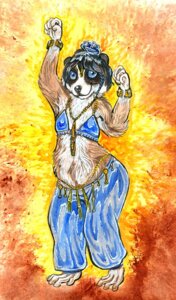 Rating: Safe Score: 0 Tags: anthro dancing e621 female harem harem_outfit kadohusky loris lorisoid mammal primate slow_loris solo strepsirrhine User: bunchy7s