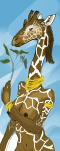 Rating: Questionable Score: 0 Tags: acinyo animal_print anthro breasts digital_media_(artwork) digital_painting_(artwork) e621 female flat_colors giraffe giraffe_print giraffid horn long_neck low_res mammal nipples nude ossicone painting_(artwork) simple_background solo User: bunchy7s