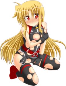 Rating: Questionable Score: 0 Tags: belt blonde_hair blush breasts fate_testarossa female gloves highres lask long_hair lyrical_nanoha mahou_shoujo_lyrical_nanoha mahou_shoujo_lyrical_nanoha_a's mahou_shoujo_lyrical_nanoha_strikers nipples red_eyes rule34 tear thighhighs torn_clothes User: bunchy7s