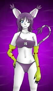 Rating: Questionable Score: 0 Tags: ;3 anthro bandai_namco bikini bikini_bralette breasts claws cleavage cleavage_cutout clothed clothing cutout digimon digimon_(species) e621 ear_tuft felid female fur gatomon gloves hair handwear keyhole_bikini keyhole_clothing long_hair mammal midriff navel neomacurris one_eye_closed purple_background purple_hair simple_background single_strap single_strap_bikini_top single_strap_clothing single_strap_swimwear skimpy solo swimwear tail tight_clothing tuft two-piece_swimsuit white_body white_fur User: bunchy7s