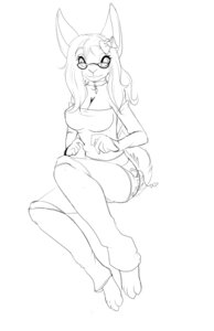 Rating: Safe Score: 0 Tags: accessory bow_(feature) bow_accessory bow_ribbon clothing collar e621 eyewear female glasses glowolf hair_accessory hair_bow hair_ribbon hi_res kandihooves lagomorph leporid looking_at_viewer mammal monochrome rabbit ribbons simple_background sketch smile solo white_background User: bunchy7s