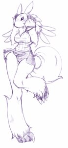 Rating: Safe Score: 0 Tags: anthro anthrofied bandai_namco black_sclera blush bottomwear breasts canid canine claws clothed clothing digimon digimon_(species) e621 female fur kemonono long_legs mammal miniskirt monochrome panties purple_and_white raised_leg renamon simple_background skirt solo tail toe_claws tongue underwear upskirt wide_hips User: bunchy7s