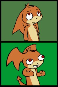 Rating: Safe Score: 0 Tags: anthro bandai_namco darkdoomer digimon digimon_(species) e621 fist fsjal fur happy head_wings hi_res male membrane_(anatomy) membranous_wings patachu patamon raised_arm raised_fist raised_hand red_eyes sad simple_background solo tail teeth tuft unusual_wing_placement wings User: bunchy7s