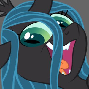 Rating: Safe Score: 0 Tags: 1:1 arthropod blue_hair changeling_(mlp) close-up digital_media_(artwork) e621 fangs female feral friendship_is_magic front_view grey_background grey_body grey_skin hair happy hasbro headshot_portrait horn icon long_hair looking_down meme my_little_pony open_mouth open_smile orange_tongue portrait queen_chrysalis_(mlp) reaction_image sibsy simple_background smile solo teal_eyes teeth tongue User: bunchy7s