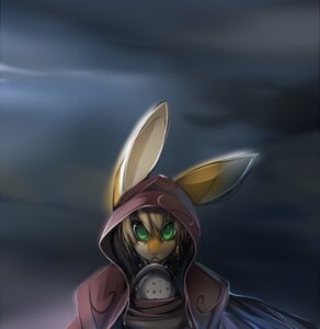 Rating: Safe Score: 0 Tags: abstract_background anthro big_eyes blink_(tsampikos) blonde_hair bust_portrait clothed clothing collar digital_media_(artwork) domestic_cat e621 felid feline felis frown fur furgonomics green_hair hair hood hybrid lagomorph leporid long_ears looking_at_viewer male mammal orange_body orange_fur pink_nose portrait rabbit shaded short_hair simple_background solo tsampikos User: bunchy7s