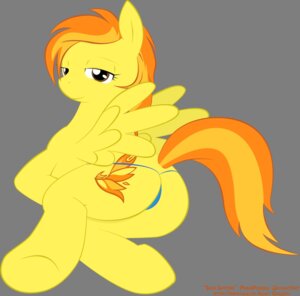 Rating: Questionable Score: 0 Tags: absurd_res alpha_channel butt clothing e621 english_text equid equine feathered_wings feathers female friendship_is_magic hasbro hi_res looking_at_viewer mammal my_little_pony mythological_creature mythological_equine mythology panties pegasus pinkiepizzles simple_background smile solo spitfire_(mlp) text thong transparent_background underwear wings wonderbolts_(mlp) yellow_body yellow_feathers User: bunchy7s