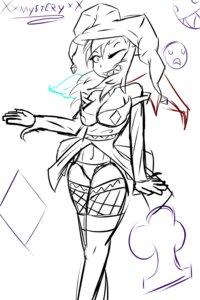 Rating: Questionable Score: 0 Tags: 2:3 absurd_res angel breasts clothing clover_(plant) demon diamonds_(suit) e621 female grin hi_res jester legwear mismatched_wings not_furry one_eye_closed panties plant sharp_teeth smile solo stockings suit_symbol teeth underwear unfinished wings wink xxmysteryxx User: bunchy7s Rating: Questionable Score: 0 Tags: 2:3 absurd_res angel breasts clothing clover_(plant) demon diamonds_(suit) e621 female grin hi_res jester legwear mismatched_wings not_furry one_eye_closed panties plant sharp_teeth smile solo stockings suit_symbol teeth underwear unfinished wings wink xxmysteryxx User: bunchy7s