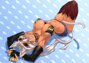 Rating: Safe Score: 0 Tags: animal_humanoid armwear big_breasts bikini bikini_top blue_eyes breasts cat_humanoid cat_tail clothed clothing dark_body dark_skin e621 elbow_gloves eyewear felid felid_humanoid feline feline_humanoid female fishnet_clothing fishnet_legwear gloves hair handwear hi_res humanoid legwear mammal mammal_humanoid navel real_xxiii shamu_meruruusa skimpy solo sunglasses swimwear tail two-piece_swimsuit white_hair User: bunchy7s