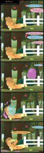 Rating: Safe Score: 0 Tags: absurd_res apple applejack_(mlp) balloon blonde_hair clothing comic cowboy_hat cutie_mark dialogue e621 earth_pony english_text equid equine eyes_closed female fence feral food friendship_is_magic fruit fur green_eyes hair hasbro hat headgear headwear hi_res horse inflatable mammal my_little_pony orange_body orange_fur plant pony quadruped shrub sleeping solo tail text toxic-mario tree water wet wood User: bunchy7s