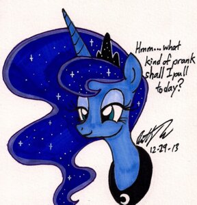 Rating: Safe Score: 0 Tags: 2013 blue_eyes blue_hair e621 english_text equid equine female feral friendship_is_magic hair hasbro horn long_hair mammal my_little_pony mythological_creature mythological_equine mythology newyorkx3 princess_luna_(mlp) smile solo text unicorn User: bunchy7s