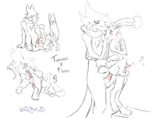 Rating: Explicit Score: 0 Tags: 2011 2boys anal anal_sex anthro ass balls blush brightchimeradragon_(artist) buggery buizel buneary erection fellatio furry gay lagomorph licking looking_back male masturbation mutual_masturbation nintendo nude oral oral_sex otter penetration penis piere_(character) plain_background pokemon rabbit rimming rule34 sex tomas_(character) tongue weasel User: bunchy7s