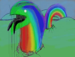 Rating: Questionable Score: 0 Tags: ambiguous_gender black_tongue e621 forked_tongue low_res monster multicolored_body rainbow rainbow_arch rainbow_body solo tongue unknown_artist User: bunchy7s
