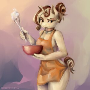 Rating: Questionable Score: 0 Tags: 1:1 anthro anthrofied blush bottomless bowl breasts cleavage clothed clothing collar container e621 equid equine eyeshadow fan_character female fur hair hasbro hi_res hiroshi-tea horn kitchen_utensils looking_at_viewer makeup mammal multicolored_hair my_little_pony mythological_creature mythological_equine mythology orange_eyes skimpy solo sweet_cream tan_body tan_fur tools two_tone_hair unicorn whisk User: bunchy7s