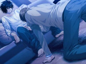 Rating: Explicit Score: 0 Tags: 2boys bound_prince censored chains clothed cuffs death_note gay handcuffs handjob human kneeling l_lawliet light_yagami male male_only multiple_boys multiple_males penis rule34 unzipped yaoi User: bunchy7s