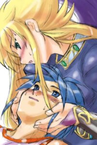 Rating: Questionable Score: 0 Tags: 1boy 1girls blonde_hair blue_eyes blue_hair breath_of_fire breath_of_fire_ii clothed clothing dr.p female green_eyes hands_on_head holding_head laying_down looking_at_another looking_down looking_up lying male male/female nina_(breath_of_fire_ii) open_mouth rule34 ryuu_(breath_of_fire_ii) white_background User: bunchy7s