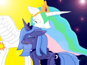 Rating: Safe Score: 0 Tags: blue_body blue_feathers creamecream cutie_mark duo e621 equid equine feathered_wings feathers female feral friendship_is_magic hasbro horn mammal my_little_pony mythological_creature mythological_equine mythology princess princess_celestia_(mlp) princess_luna_(mlp) royalty sibling_(lore) simple_background sister_(lore) sisters_(lore) tail toony white_body white_feathers winged_unicorn wings User: bunchy7s