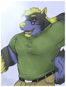 Rating: Safe Score: 0 Tags: ammy amwulf anthro blush canid canine canis clothed clothing e621 eyewear hi_res looking_at_viewer male mammal muscular muscular_anthro muscular_male solo tail wolf User: bunchy7s Rating: Safe Score: 0 Tags: ammy amwulf anthro blush canid canine canis clothed clothing e621 eyewear hi_res looking_at_viewer male mammal muscular muscular_anthro muscular_male solo tail wolf User: bunchy7s