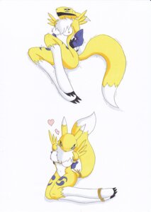 Rating: Explicit Score: 0 Tags: anthro bandai_namco bdsm black_sclera bondage bound breasts canid canine digidredg digimon digimon_(species) dipstick_tail e621 female fur heart_symbol mammal markings nipples renamon rope simple_background solo submissive submissive_female tail tail_markings white_body white_fur yellow_body yellow_fur User: bunchy7s