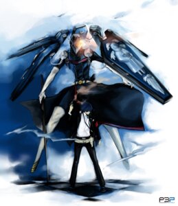 Rating: Safe Score: 0 Tags: 5_fingers abstract_background adolescent armwear atlus belt blue_hair chain clothed clothing coffin duo e621 elbow_gloves evoker fingers flying gloves hair handwear hi_res holding_melee_weapon holding_object holding_sword holding_weapon human jacket looking_away male mammal megami_tensei melee_weapon minato_arisato not_furry persona_(series) persona_(species) plantigrade ruin_(artist) school_uniform sega simple_background size_difference smoke standing straps sword thanatos_(megami_tensei) topwear uniform weapon white_background young User: bunchy7s