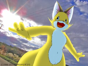 Rating: Explicit Score: 0 Tags: 4:3 anthro blue_eyes canid canine cloud e621 female fox fur genitals karasuuri mammal outside sky solo tail vulva yellow_body yellow_fur User: bunchy7s