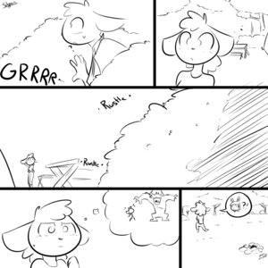 Rating: Safe Score: 0 Tags: 1:1 2013 anthro base_three_layout blockage_(layout) bottomwear bovid caprine clothed clothing comic cotton_tail digital_drawing_(artwork) digital_media_(artwork) domestic_sheep duo e621 english_text female five_frame_image fully_clothed furniture growling hiding horizontal_blockage hungry imagination interrobang male mammal mental_pictographics misunderstanding monochrome monster nervous onomatopoeia pants picnic_table pictographics plant question_mark questioning_tone rumbling_stomach running running_away rustling scared sheep shirt short_tail shrub slypon sound_effects speech_bubble table tail text thought_bubble three_row_layout tom_(ehs) topwear vowelless vowelless_vocalization User: bunchy7s
