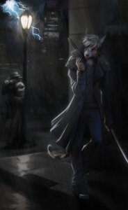 Rating: Safe Score: 0 Tags: 2013 anthro blue_eyes bridge_piercing canid canine canis cigarette clothing coat duo e621 ear_piercing electricity facial_piercing felid feline grey_hair hair hat headgear headwear hi_res katana lightning lynx male mammal melee_weapon night noir nose_piercing outside piercing piranhapettingzoo raining short_hair smoking street_lamp sword tail topwear trenchcoat weapon wolf User: bunchy7s Rating: Safe Score: 0 Tags: 2013 anthro blue_eyes bridge_piercing canid canine canis cigarette clothing coat duo e621 ear_piercing electricity facial_piercing felid feline grey_hair hair hat headgear headwear hi_res katana lightning lynx male mammal melee_weapon night noir nose_piercing outside piercing piranhapettingzoo raining short_hair smoking street_lamp sword tail topwear trenchcoat weapon wolf User: bunchy7s