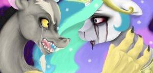 Rating: Questionable Score: 0 Tags: antlers blood bloodshot_eyes bodily_fluids chimera claws colorlesscupcake crown dirty_face discord_(mlp) draconequus duo e621 equid equine female feral friendship_is_magic fur hair hasbro headgear horn long_hair makeup male mammal mascara multicolored_hair my_little_pony mythological_creature mythological_equine mythology neck_grab nosebleed open_mouth princess_celestia_(mlp) purple_eyes red_eyes running_makeup running_mascara side_view tears teeth tongue unicorn white_body white_fur User: bunchy7s Rating: Questionable Score: 0 Tags: antlers blood bloodshot_eyes bodily_fluids chimera claws colorlesscupcake crown dirty_face discord_(mlp) draconequus duo e621 equid equine female feral friendship_is_magic fur hair hasbro headgear horn long_hair makeup male mammal mascara multicolored_hair my_little_pony mythological_creature mythological_equine mythology neck_grab nosebleed open_mouth princess_celestia_(mlp) purple_eyes red_eyes running_makeup running_mascara side_view tears teeth tongue unicorn white_body white_fur User: bunchy7s