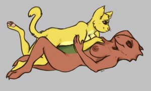 Rating: Questionable Score: 0 Tags: anthro argonian bethesda_game_studios blyndundead breasts duo e621 eye_contact felid female female/female katia_managan khajiit looking_at_another lying mammal microsoft nipples nude oblivion pawpads paws prequel_adventure quill-weave scalie tail the_elder_scrolls User: bunchy7s