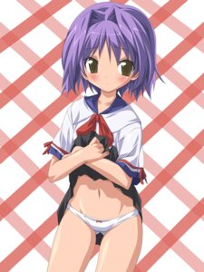 Rating: Explicit Score: 0 Tags: blouse bow bow_panties errors female koku lowleg lowleg_panties miniskirt panties purple_hair rule34 school_uniform seifuku serafuku skirt skirt_lift standing underwear white_panties User: bunchy7s