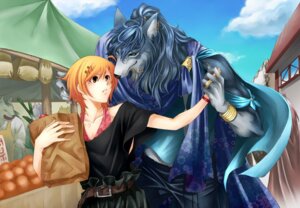 Rating: Safe Score: 0 Tags: anthro armband blue_eyes blue_hair brown_eyes canid canine canis e621 female fur grey_body grey_fur group hair human jewelry male mammal market market_stall orange_hair piercing tatsumi unknown_artist wolf User: bunchy7s