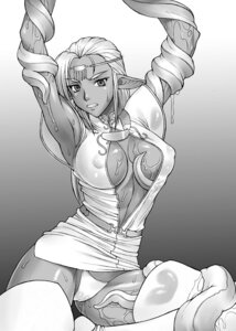 Rating: Questionable Score: 0 Tags: 1girls armpits arms_up bang-you boots breasts curvaceous dark-skinned_female dark_elf dark_skin elf erect_nipples female greyscale humanoid large_breasts long_hair monochrome nipples pirotess pointy_ears pussy pussy_juice record_of_lodoss_war rule34 skirt skirt_lift slime tentacle tentacle_under_clothes thick_thighs thigh_boots thighhighs thong white_hair wide_hips User: bunchy7s