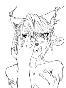 Rating: Questionable Score: 0 Tags: 3:4 ambiguous_fluids anthro black_and_white blush breasts bust_portrait digital_drawing_(artwork) digital_media_(artwork) e621 ear_tuft felid feline female front_view fur licking licking_lips licking_own_lips lynx mammal monochrome portrait self_lick simple_background solo spicyocean text tongue tongue_out tuft User: bunchy7s
