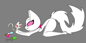 Rating: Safe Score: 0 Tags: adventure_time angry annoyed anthro cartoon_network domestic_cat duo e621 fan_character felid feline felis female fluffy fluffy_tail fur larger_female luckylucy99 mammal me-mow micro nude pink_eyes scarf science simple_background size_difference smaller_female smile syringe tail vial what_has_science_done white_body white_fur young young_anthro User: bunchy7s