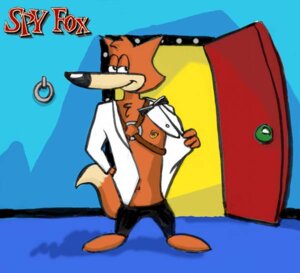 Rating: Questionable Score: 0 Tags: 4_fingers anthro barefoot biped black_eyes black_nose black_tie_(suit) bottomwear bow_(feature) bow_tie canid canine character_name clothed clothing dipstick_tail door e621 feet fingers fox front_view hand_in_pocket harness humongous_entertainment inside looking_at_viewer male mammal markings multicolored_tail nipple_piercing nipples o-ring open_clothing pants piercing pockets ring_(hardware) smile solo spy_fox spy_fox_(series) standing suit tail tail_markings text toony unknown_artist User: bunchy7s