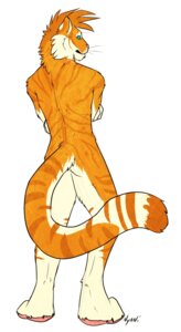 Rating: Questionable Score: 0 Tags: 2012 anthro biped blue_eyes crossed_arms e621 feet felid full-length_portrait fur hair hi_res looking_at_viewer looking_back male mammal nude nyani orange_body orange_fur pantherine portrait rear_view short_hair simple_background solo standing stripes tiger whiskers white_background white_body white_fur User: bunchy7s