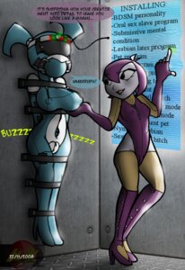Rating: Explicit Score: 0 Tags: 00s 2008 2girls bondage bound breast_fondling breasts female femdom femsub jenny_wakeman konnykon latex lezdom misty_(mlaatr) multiple_females multiple_girls my_life_as_a_teenage_robot restrained rule34 slave smooth_skin xj-9 yuri User: bunchy7s