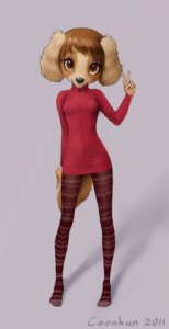 Rating: Safe Score: 0 Tags: 2011 adolescent anthro artist_name biped breasts brown_eyes brown_hair canid canine canis clothed clothed_anthro clothed_female clothing collar coonkun dated digital_drawing_(artwork) digital_media_(artwork) domestic_dog e621 english_text female female_anthro footwear front_view full-length_portrait fur hair handwritten_text legwear looking_at_viewer mammal pancake_puppy portrait pose shaded simple_background small_breasts socks soft_shading solo sweater tail text tights topwear young young_anthro young_female User: bunchy7s