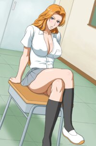 Rating: Questionable Score: 0 Tags: 1girls arm_support beauty_mark bleach blue_eyes blush breasts cleavage crossed_legs desk erect_nipples female female_only footwear highres large_breasts legs_crossed long_hair matsumoto_rangiku miniskirt mole nipples nipples_visible_through_clothing orange_hair rule34 school_uniform shirt sitting skirt socks solo tight_clothing white_shirt x_bokkis User: bunchy7s Rating: Questionable Score: 0 Tags: 1girls arm_support beauty_mark bleach blue_eyes blush breasts cleavage crossed_legs desk erect_nipples female female_only footwear highres large_breasts legs_crossed long_hair matsumoto_rangiku miniskirt mole nipples nipples_visible_through_clothing orange_hair rule34 school_uniform shirt sitting skirt socks solo tight_clothing white_shirt x_bokkis User: bunchy7s